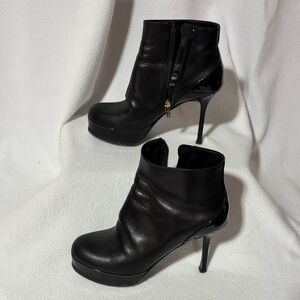 Saint Laurent Black Heeled Ankle Boots